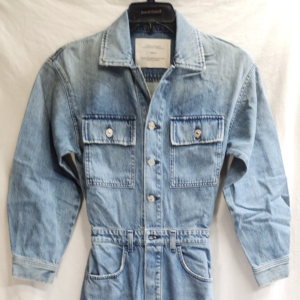 Women's Citizens of Humanity SURPLUS Blue Denim Full Jumpsuit size XS